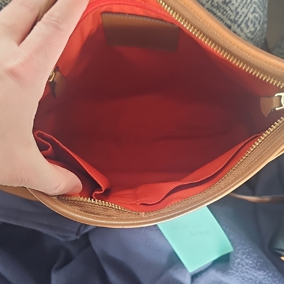 Sold!!!! Coach Tan Bag with Red and Purple Interior - Picture 3 of 11